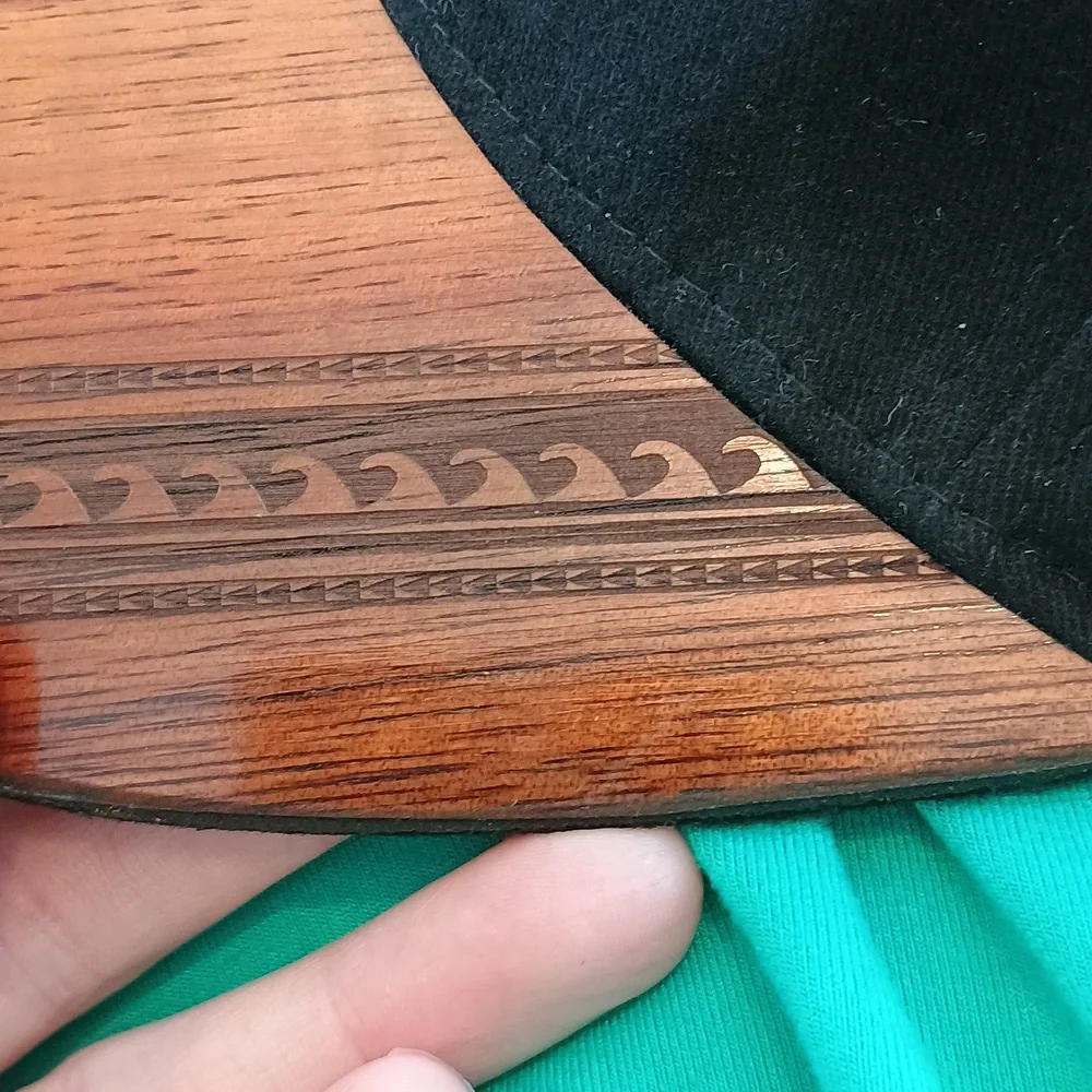 Kauai Kona Wood Veneer Brim Baseball Cap 🧢 - Picture 7 of 7